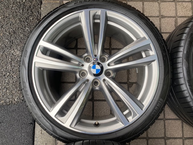 2021年製ランフラットタイヤ BMW 4シリーズ Mスポーツオプション純正 ダブルスポーク442M 8/8.5J-19インチ ET36/47 3シリーズ(F30,F31)の画像5