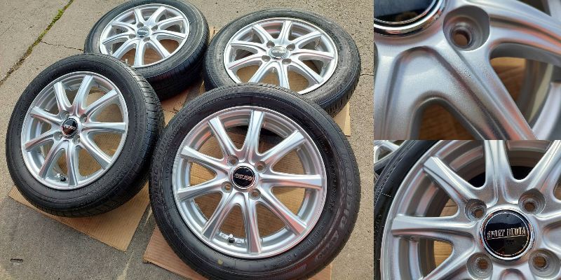 軽自動車 SPORT RUOTA 4.5J-14インチ ET45 100-4H ブリヂストン エコピアEP150 155/65R14 2020年 タント ムーブ ワゴンR スペーシア N-BOXの画像6