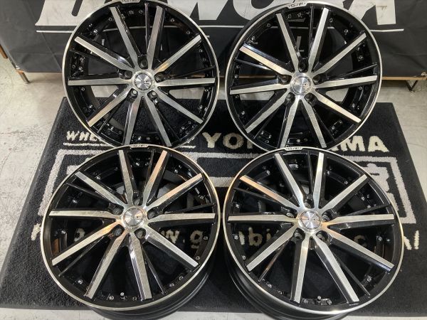 ◆最落無し 1000円～ シュタイナー SF-V 19×7.5J+55 114.3/5H ホイール4本SET!! ノア/ヴォクシー/オデッセイ/ヴェゼル/WR-V/MAZDA3他の画像1