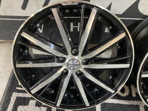 ◆最落無し 1000円～ シュタイナー SF-V 19×7.5J+55 114.3/5H ホイール4本SET!! ノア/ヴォクシー/オデッセイ/ヴェゼル/WR-V/MAZDA3他の画像2