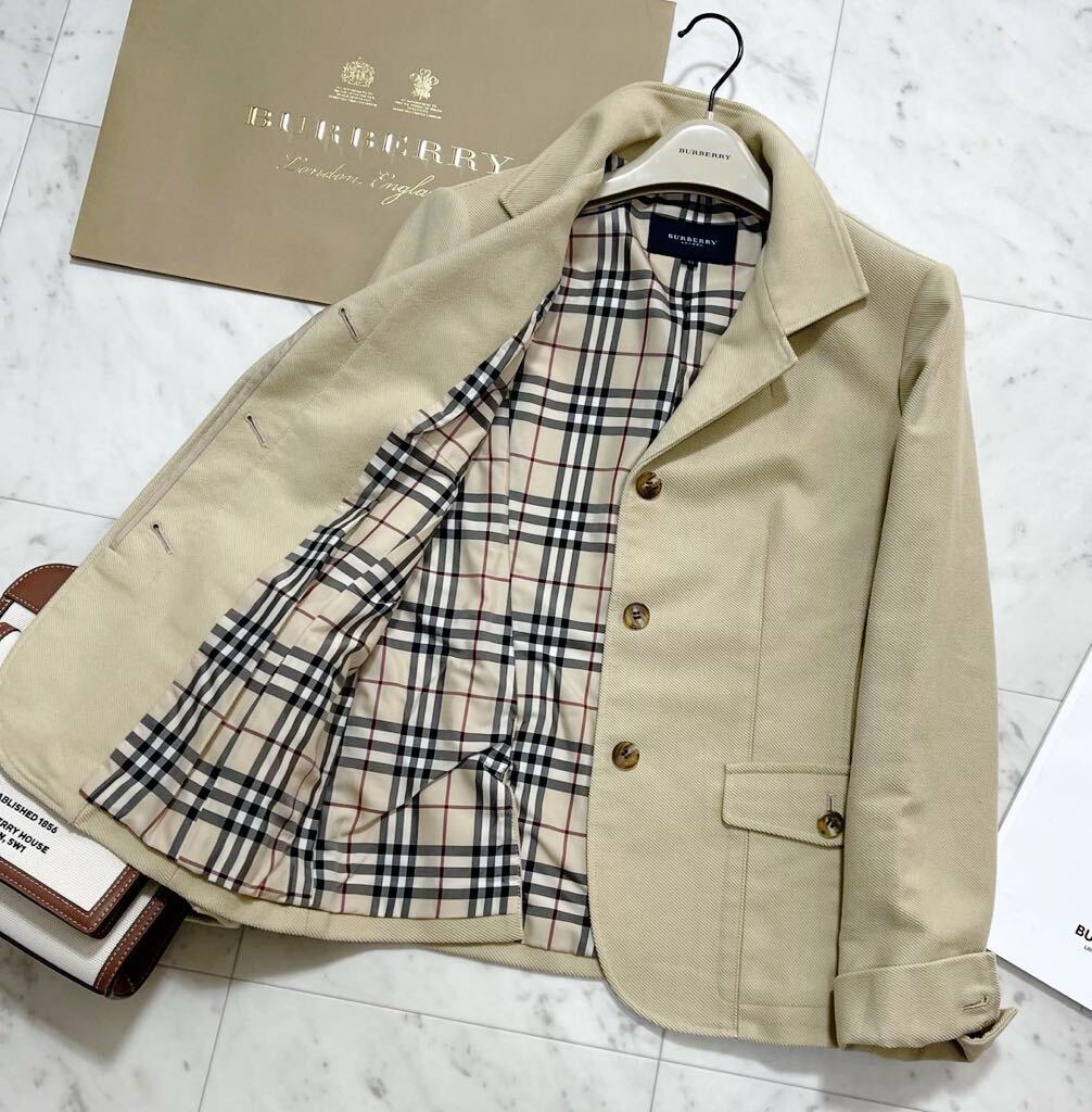 大きいサイズ 美品 バーバリー BURBERRY バーバリーロンドン ジャケット ノバチェック 羽織り 旅行 行楽 クリーニング済み 42 XLの画像5