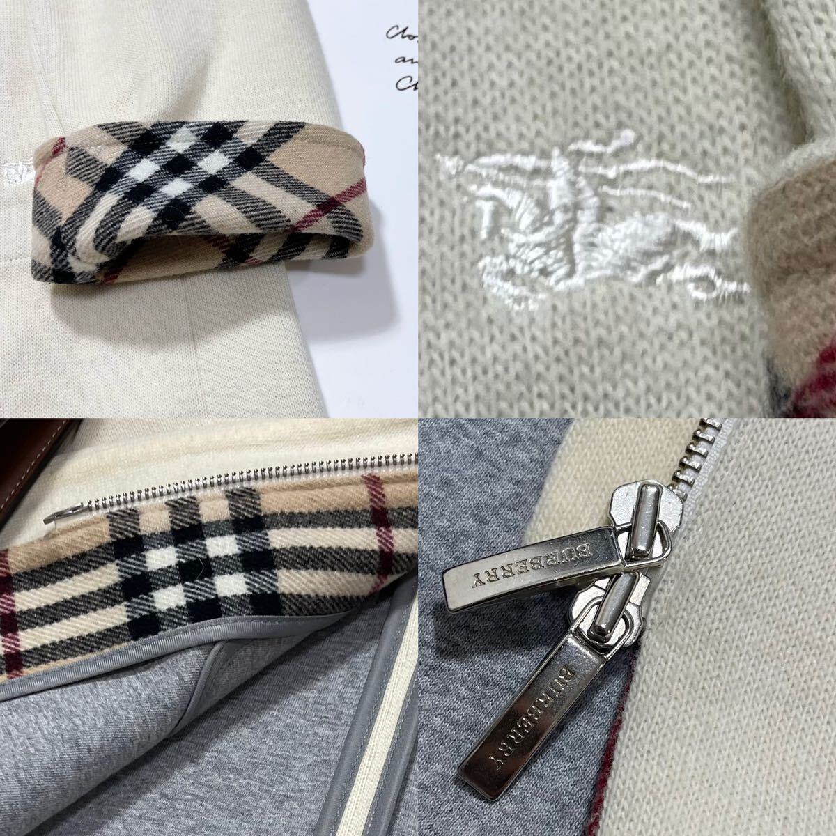 大きいサイズ 美品 バーバリー BURBERRY バーバリーロンドン マウンテンコート コート ノバチェック ホース刺繍 旅行 行楽 42 XLの画像8