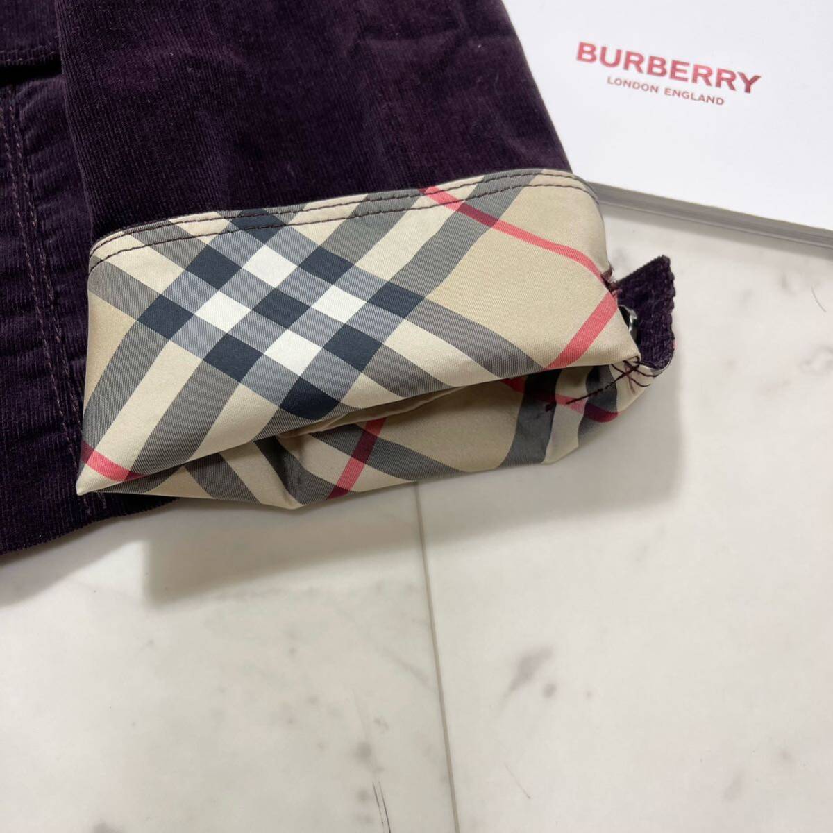 大きいサイズ 超美品 バーバリー BURBERRY バーバリーロンドン ジャケット テーラードジャケット ノバチェック 羽織り 旅行 行楽 44 13号_画像7