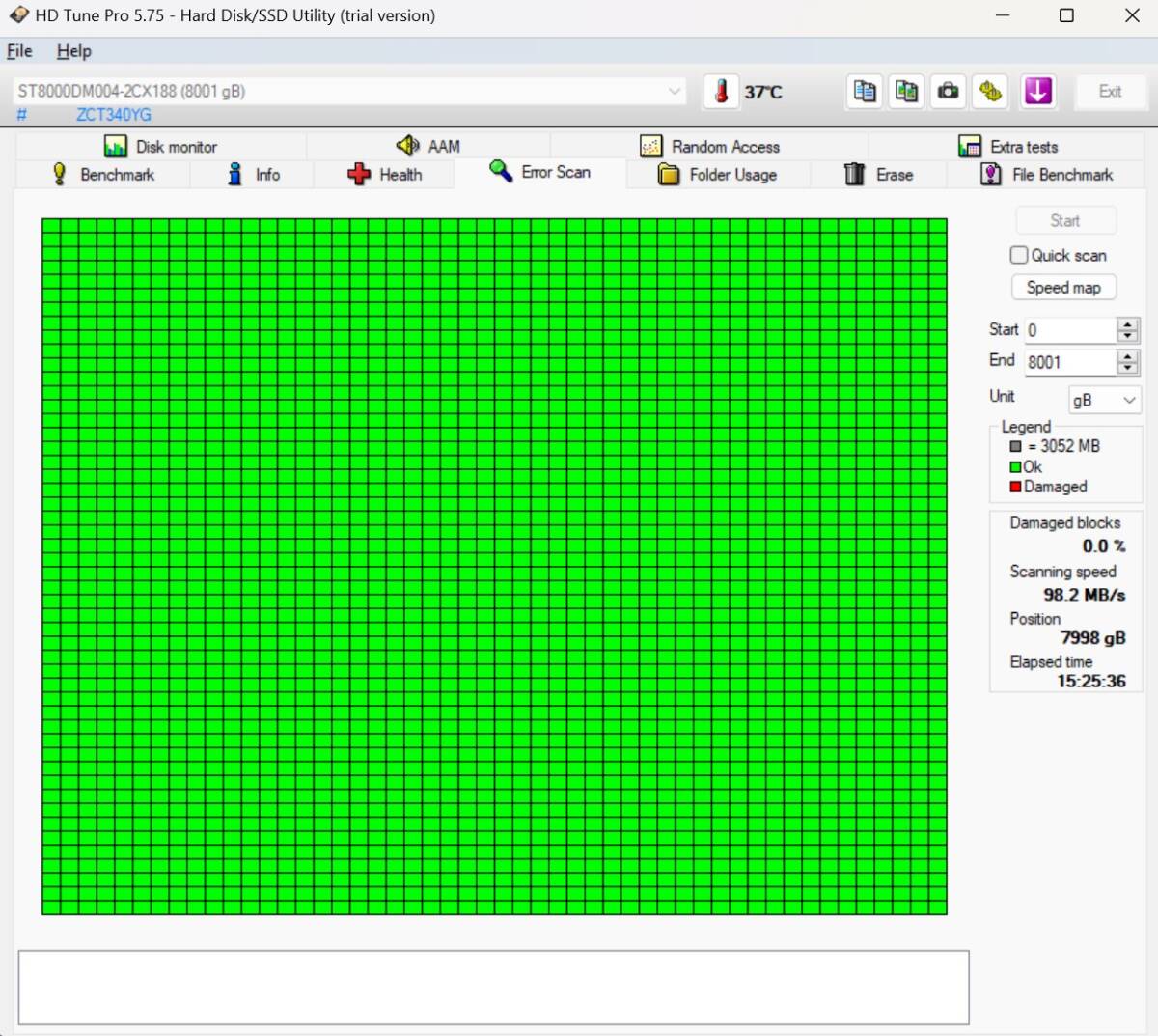 [動作確認済み] Seagate BarraCuda ST8000DM004 3.5 8TB 内蔵ハードディスク SATA HDD 256MB 5400RPM ③_画像3