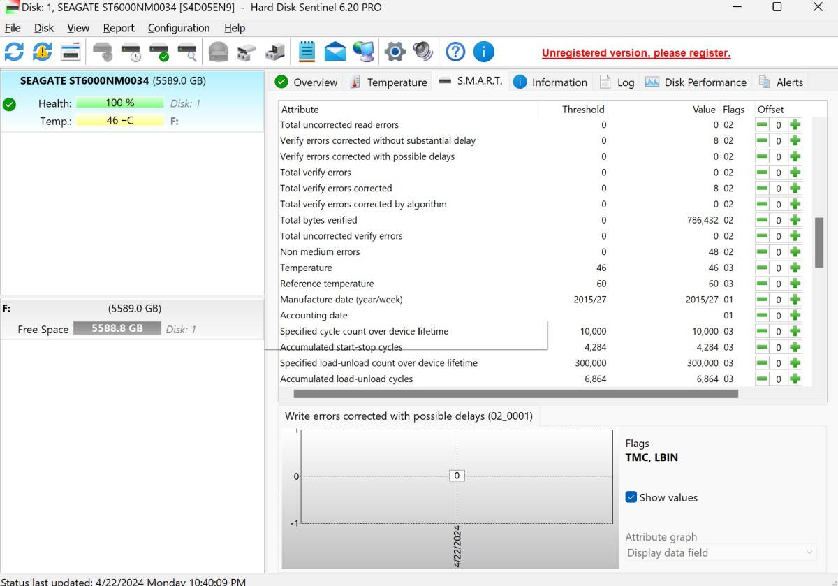 [動作確認済み] 6TB HDD シーゲイト エンタープライズ容量 7200RPM 12Gb/s SAS インターフェース 3.5インチ内蔵 + SAS to SATA アダプタの画像10