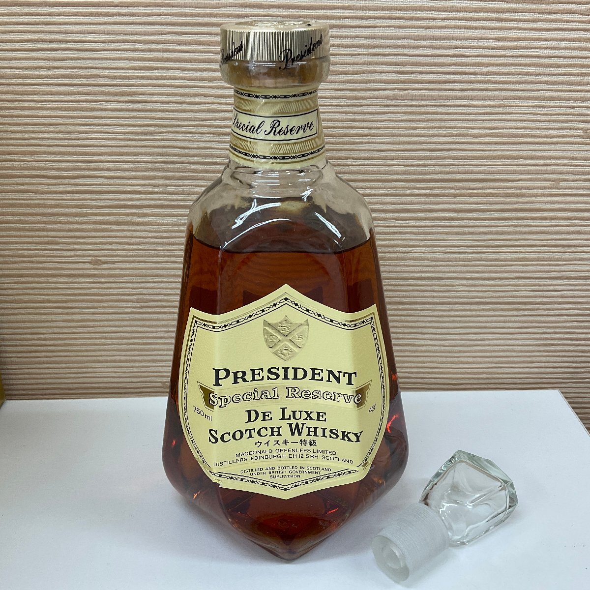 【S31】プレジデント スペシャル リザーブ デラックス PRESIDENT special reserve DE LUXE スコッチ ウイスキー 洋酒 古酒 未開栓の画像2
