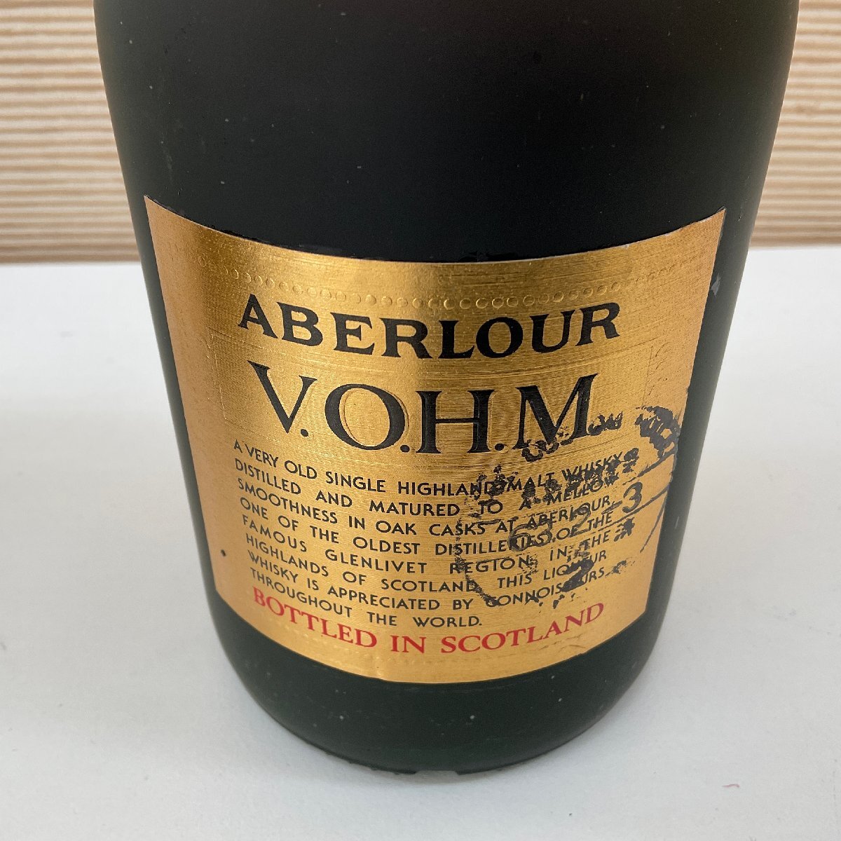 【S54】ABERLOUR VOHM 12年 43％ 750ml スコッチ ウイスキー 未開栓 古酒 洋酒の画像7