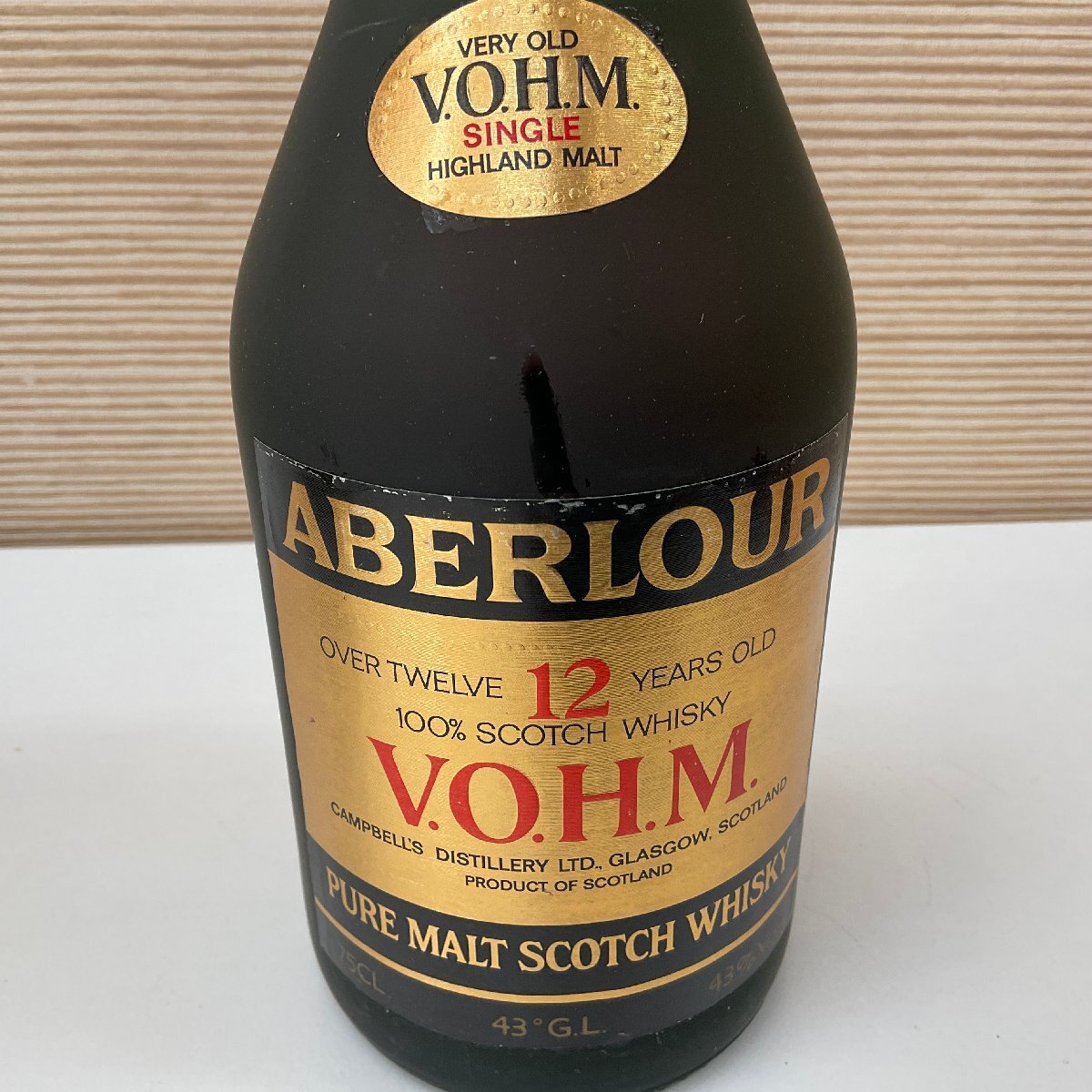 【S54】ABERLOUR VOHM 12年 43％ 750ml スコッチ ウイスキー 未開栓 古酒 洋酒の画像4