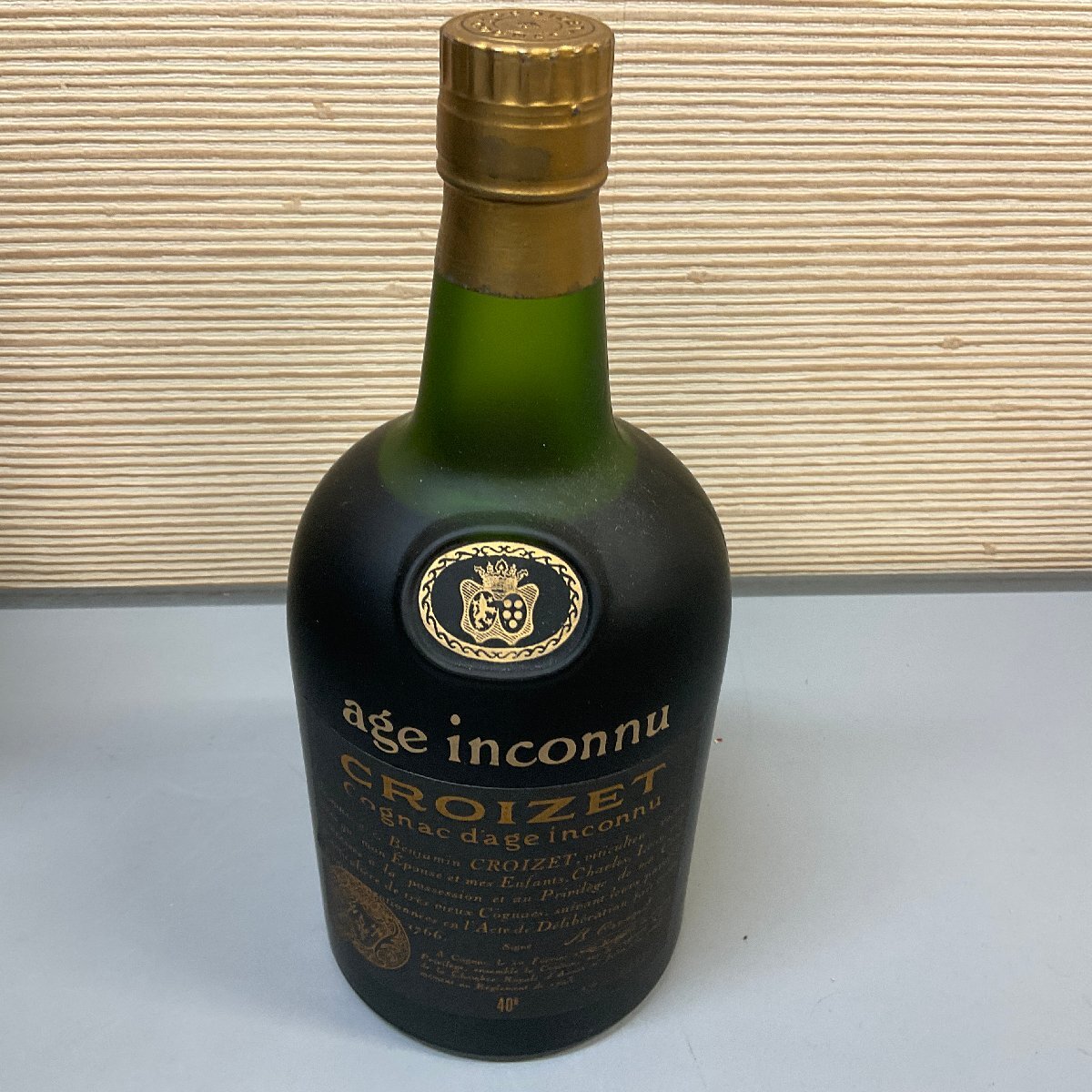 【S71】CROIZET D'AGE INCONNU コニャック ブランデー 700ml 40％ 未開栓 古酒 洋酒の画像2