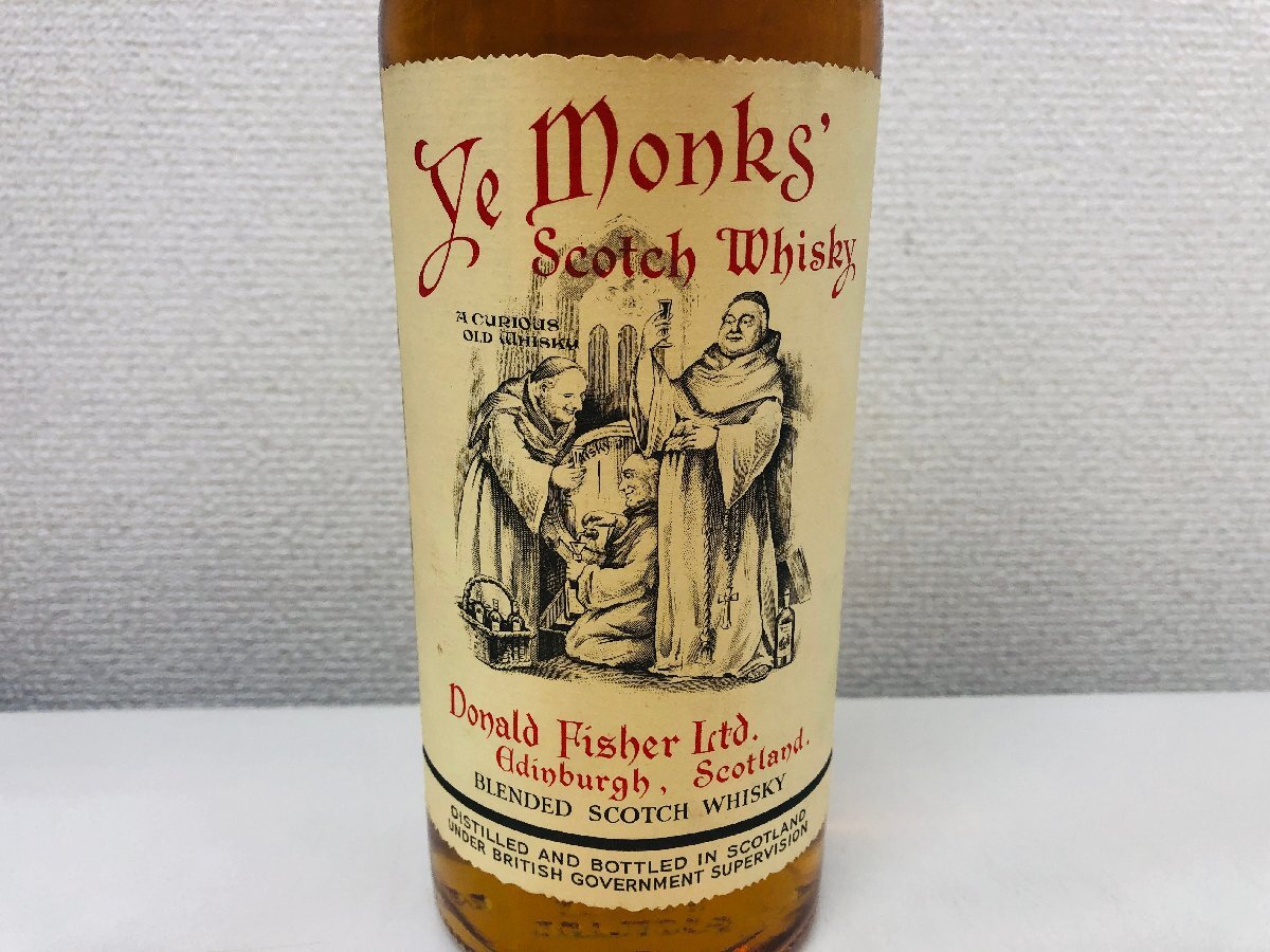 【M108】Ye Monks イ モンクス 43％ 760ml スコッチ ウイスキー 未開栓 古酒 洋酒_画像5