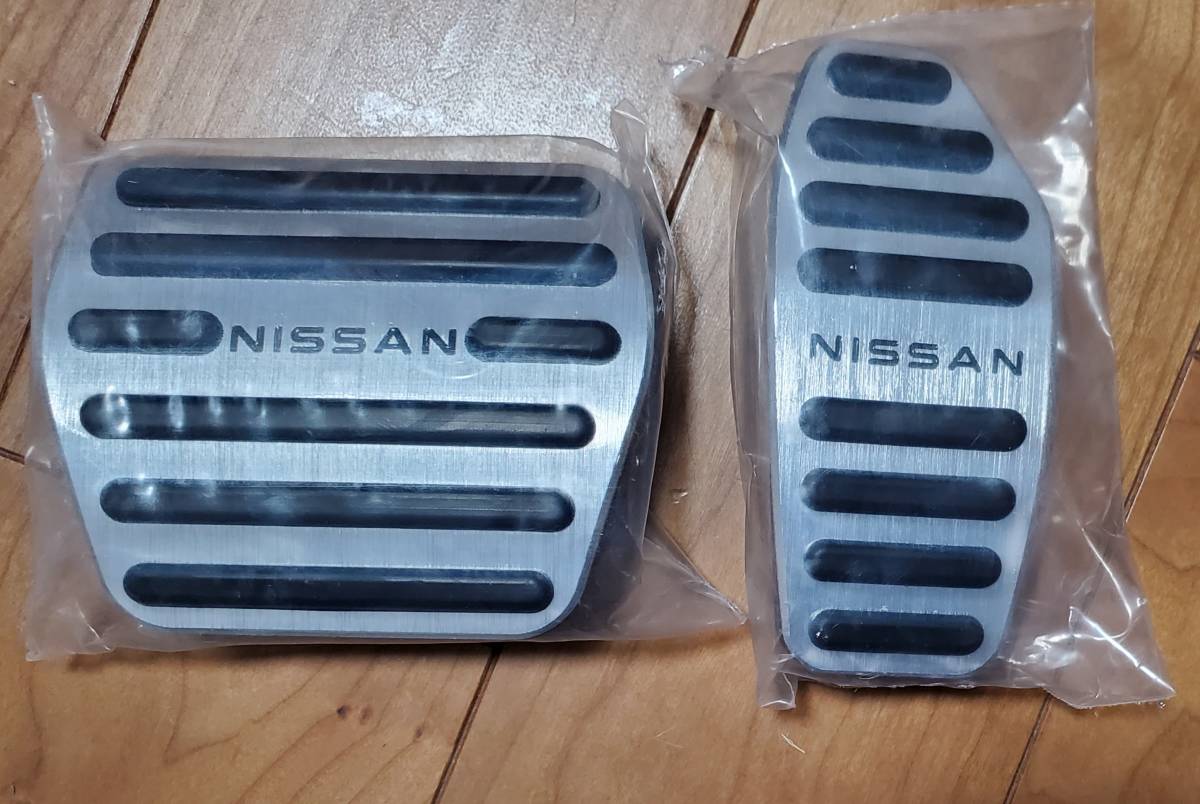 ２点セット・ネジ不要☆彡日産NISSAN 現行型ノート,セレナ,デイズ,エクストレイル,キックス他 アルミペダルの画像2