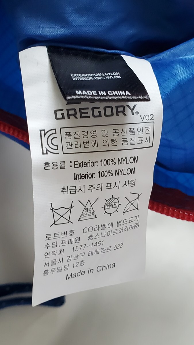  unused goods Gregory GREGORY shoulder pouch sakoshuLT nylon natural colored blue red paper tag liquidation mountain climbing . mountain walk fe scan p field small articles go in 