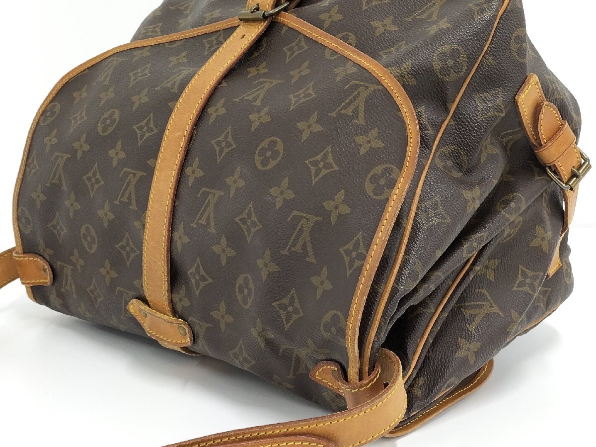 ●ルイヴィトン LOUIS VUITTON ソミュール35 ショルダーバッグ M42254 モノグラム レザー ブラウン [Jコレ]D12 yu142_画像3