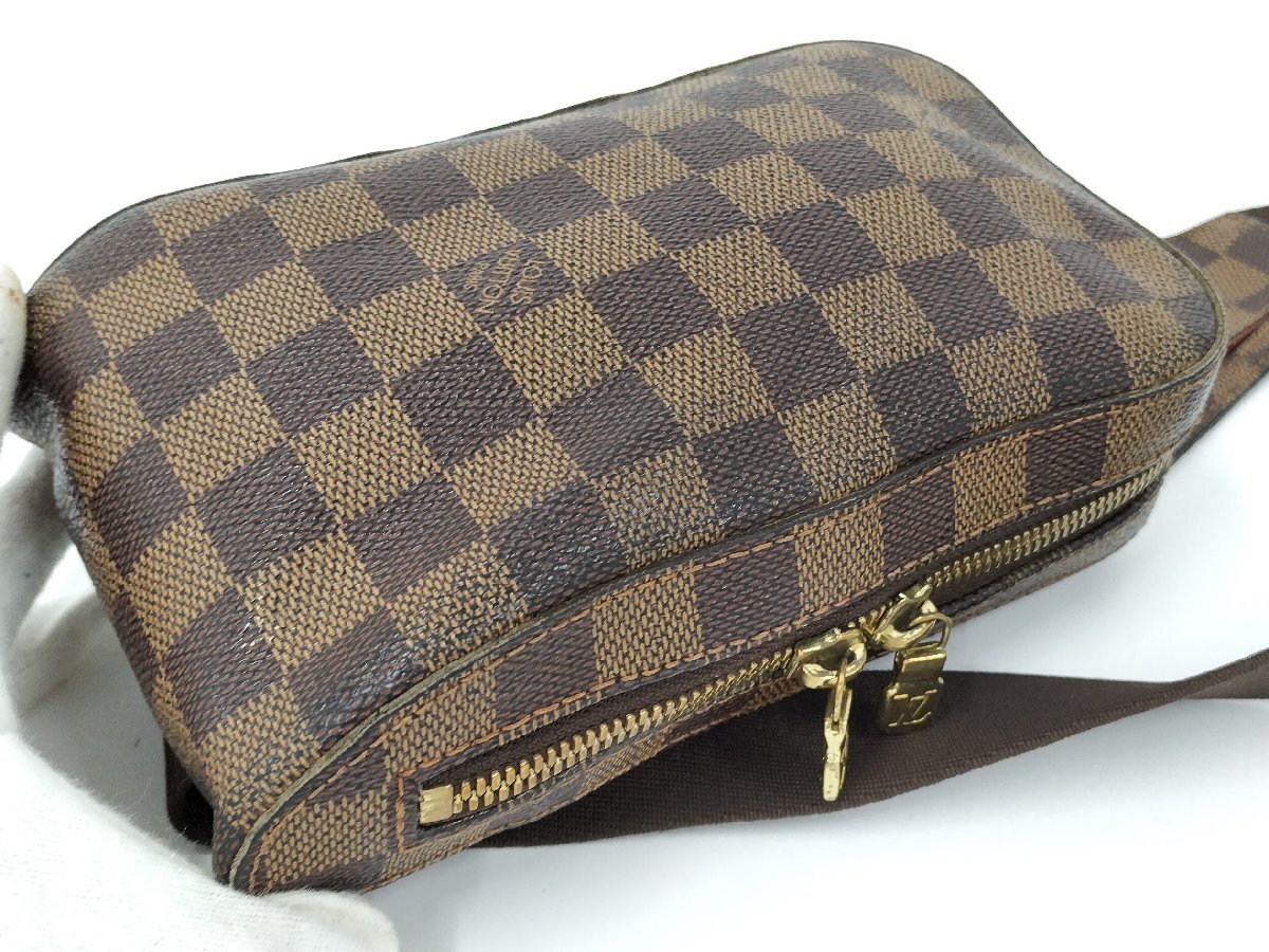 ●ルイヴィトン LOUIS VUITTON ジェロニモス ボディバッグ ダミエ・エベヌ N51994[Jコレ]D16TA50_画像6