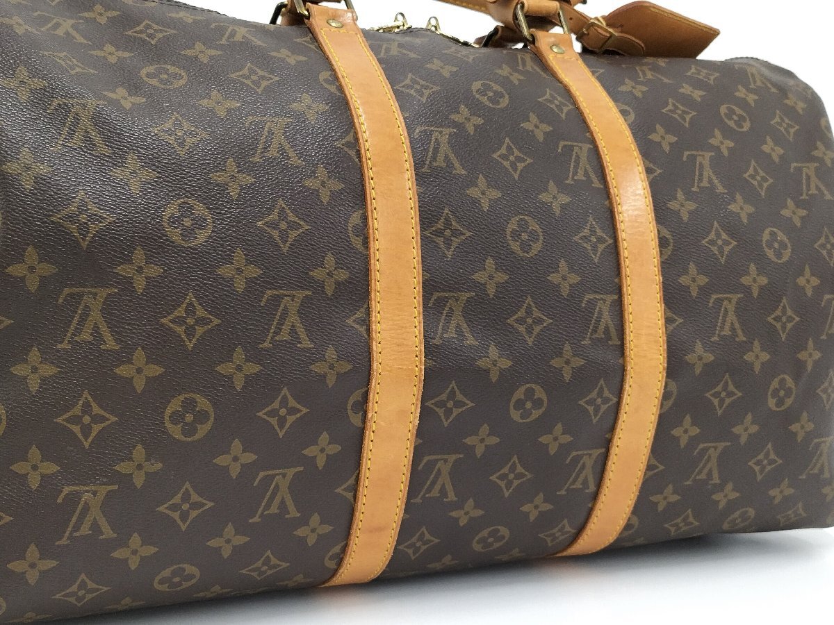 ●ルイヴィトン LOUIS VUITTON キーポル50 モノグラム ブラウン ボストンバッグ トラベルバッグ M41426 [Jコレ]yu121の画像5