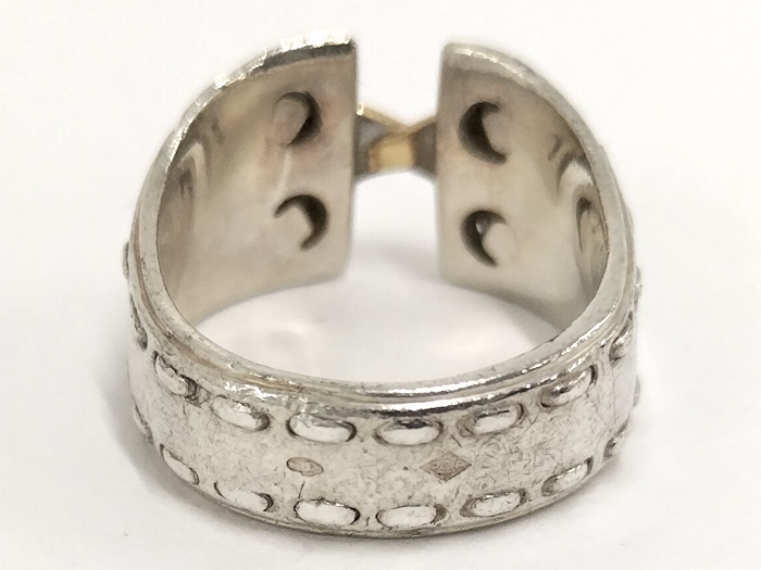[ б/у ]HERMES кольцо Mexico Logo SV925 серебряный примерно 12 номер 