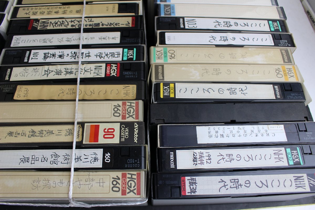  видеолента VHS б/у 85шт.@ Showa Retro античный старый старый инструмент времена предмет интерьер коллекция модный б/у телевизор носитель записи 