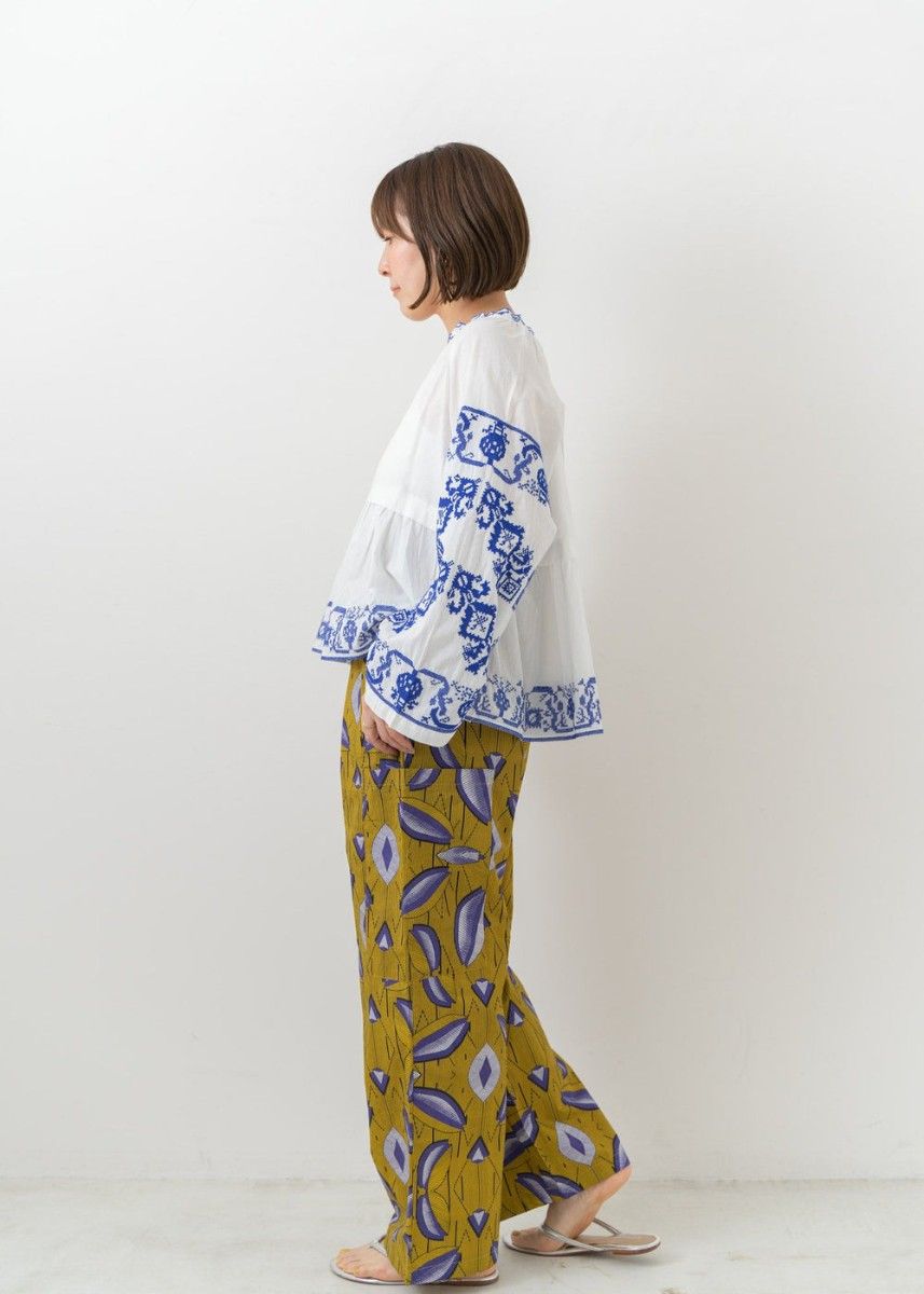 Saramallika サラマリカ Cotton Layerd Embroidery Top ブラウス Saramallika サラマリカ Cotton Layerd Embroidery Top ブラウス