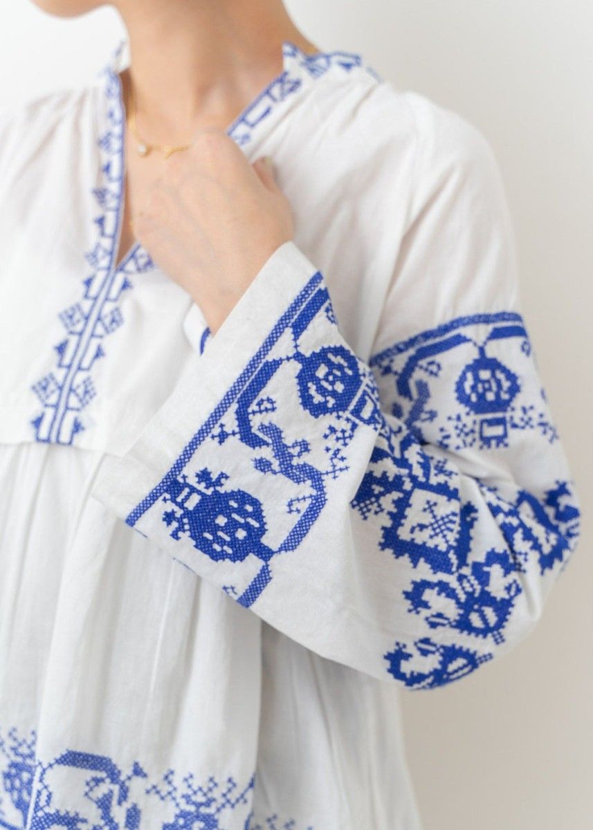 Saramallika サラマリカ Cotton Layerd Embroidery Top ブラウス Saramallika サラマリカ Cotton Layerd Embroidery Top ブラウス
