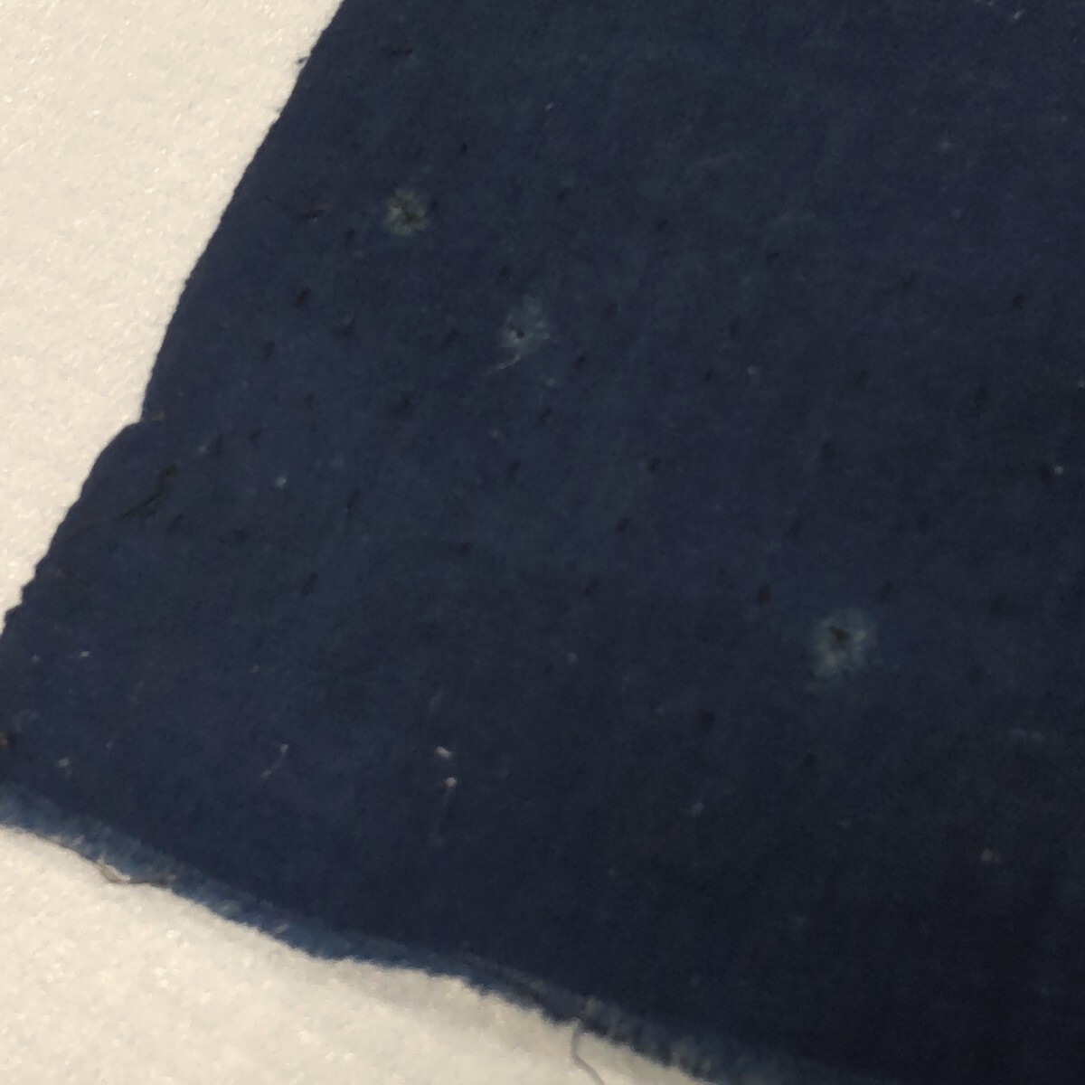 【時代布】藍染め 木綿 無地 5枚 合計約960cm 生地 古布 古裂 アンティーク リメイク素材 A-772_画像9