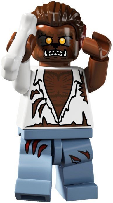 LEGO オオカミ男　レゴブロックミニフィギュアシリーズWerewolf廃盤品_画像1