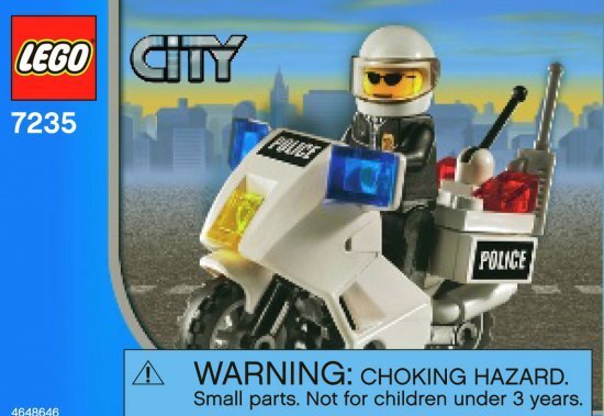 LEGO 7235　レゴブロック街シリーズシティCITYポリスバイク_画像1