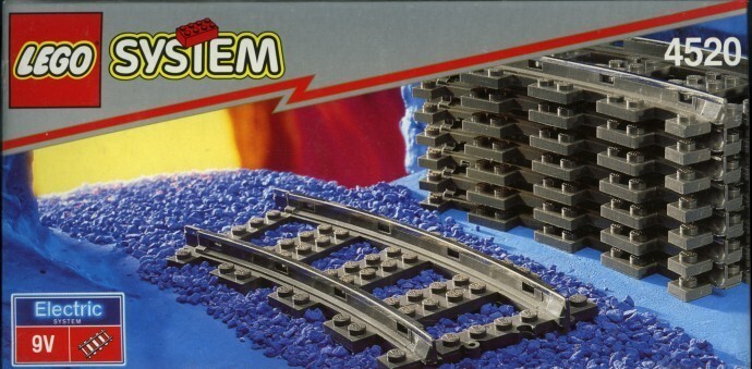 LEGO 4520　レゴブロック街シリーズCITYトレインレール廃盤品_画像1