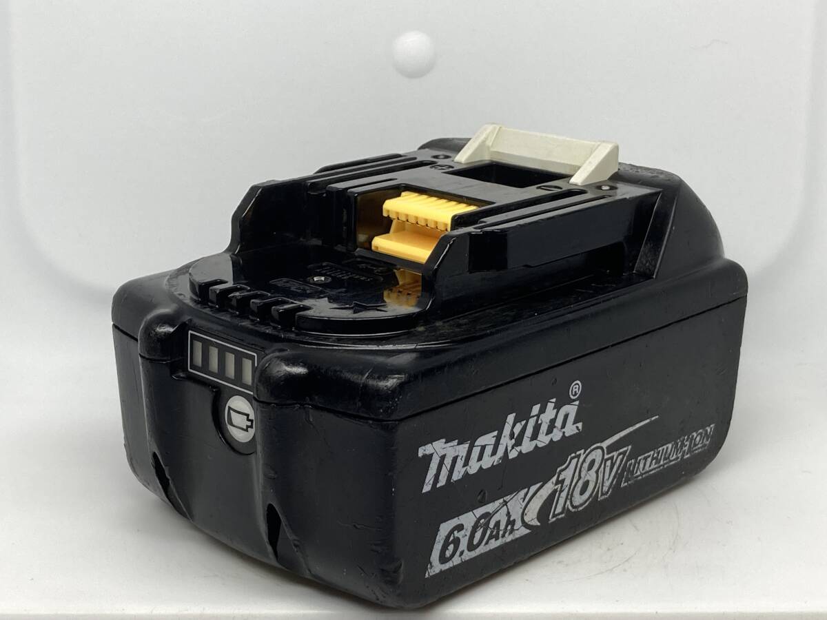 【送料0】純正！マキタ バッテリー 18v 6.0Ah【BL1860B】残量表示あり 税無  Makita  /8007の画像3