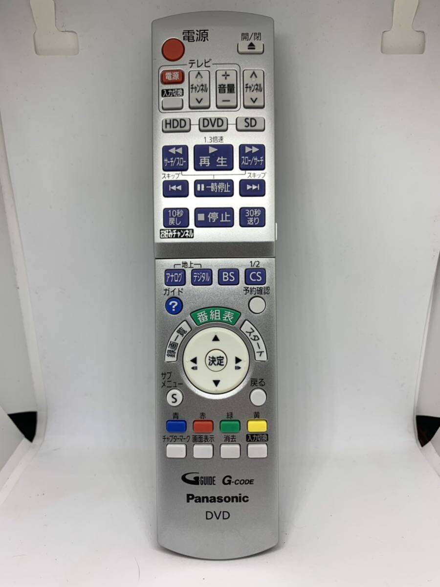 美品 Panasonic パナソニック テレビ ＴＶ DVDレコーダー用 リモコン N2QAYB000348 対応 DMR-XP15 DMR-XP200-K _画像1