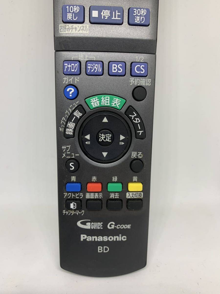 Panasonic パナソニック BDレコーダーリモコン N2QAYB000346 DMR-BW750/DMR-BW970-K/DMR-BR550 等対応　動確済_画像3