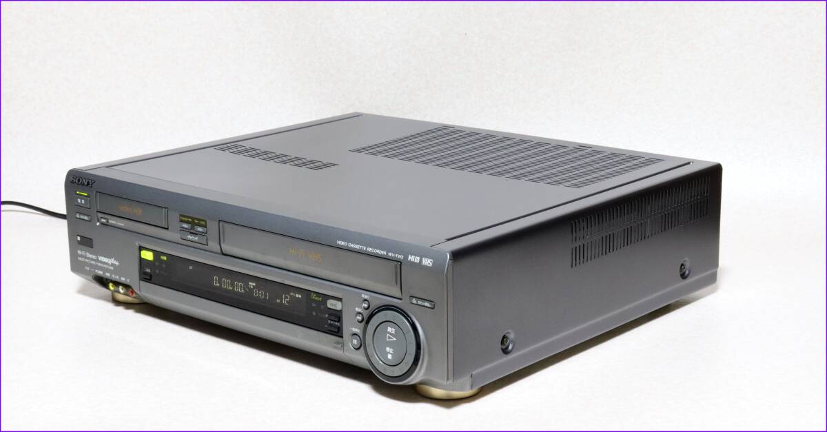 SONY Hi8/VHS Wデッキ 【 WV-TW2 】 CD版説保証付完動美品