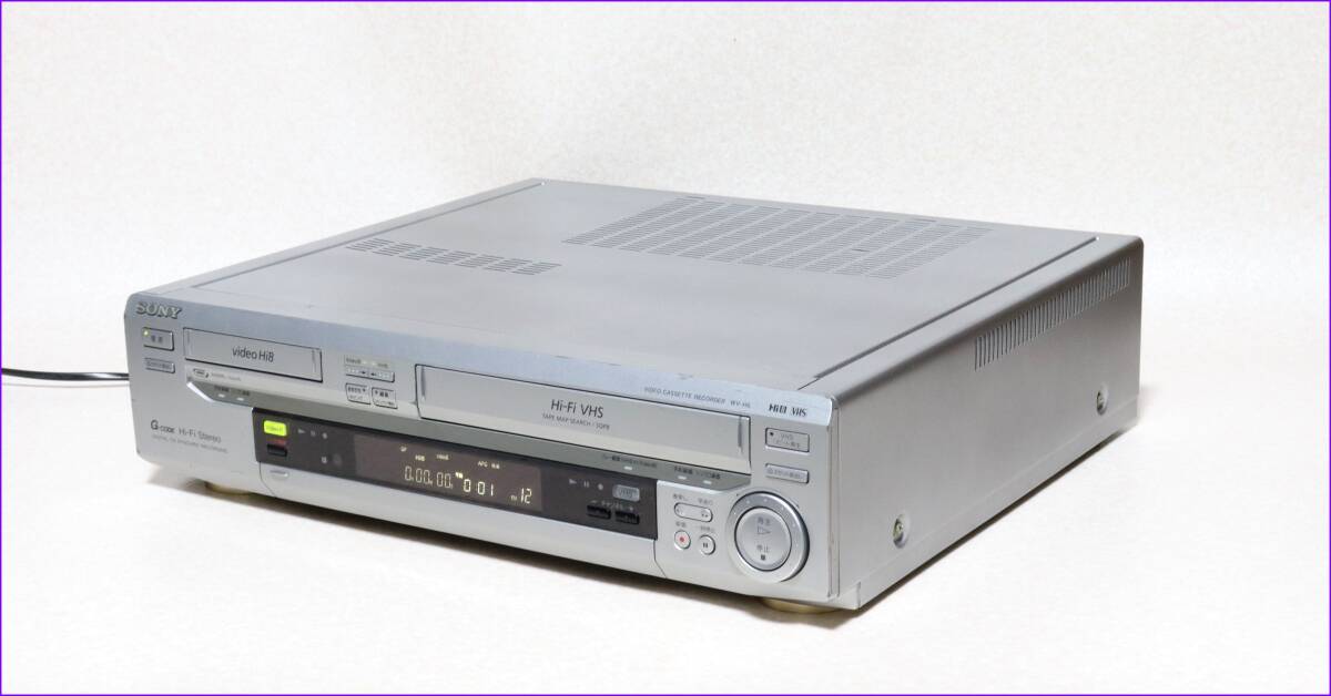 SONY Hi8/VHS Wデッキ 【 WV-H6 】 CD版説保証付完動品の画像3