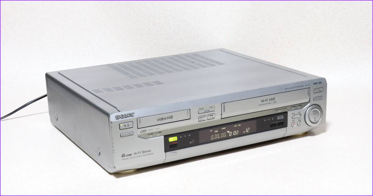 SONY Hi8/VHS Wデッキ 【 WV-H6 】 CD版説保証付完動品の画像4