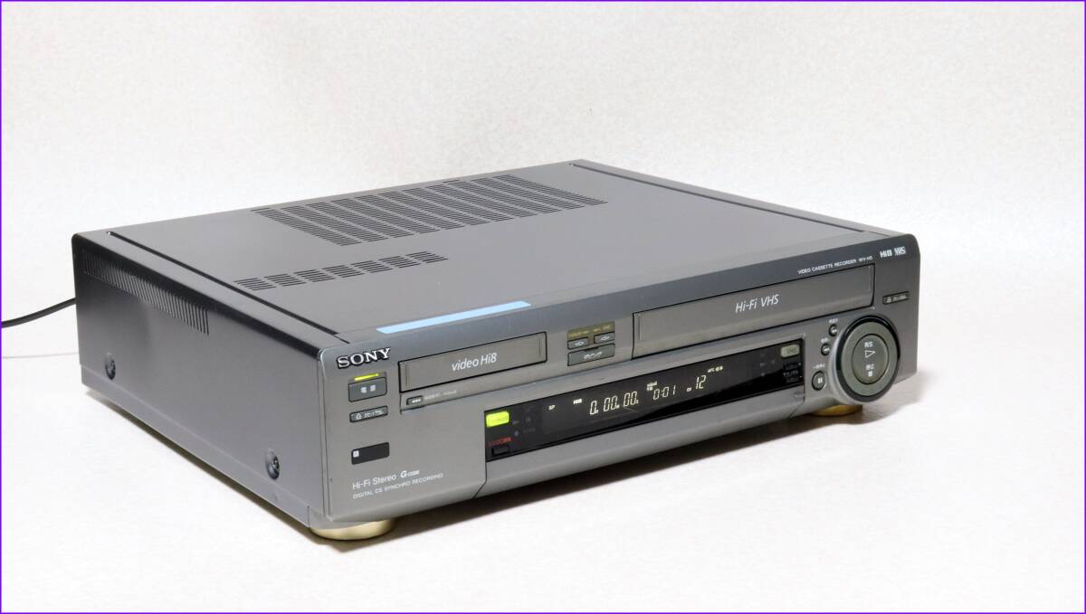 SONY Hi8/VHS Wデッキ 【 WV-H5 】 CD版説保証付完動品の画像4