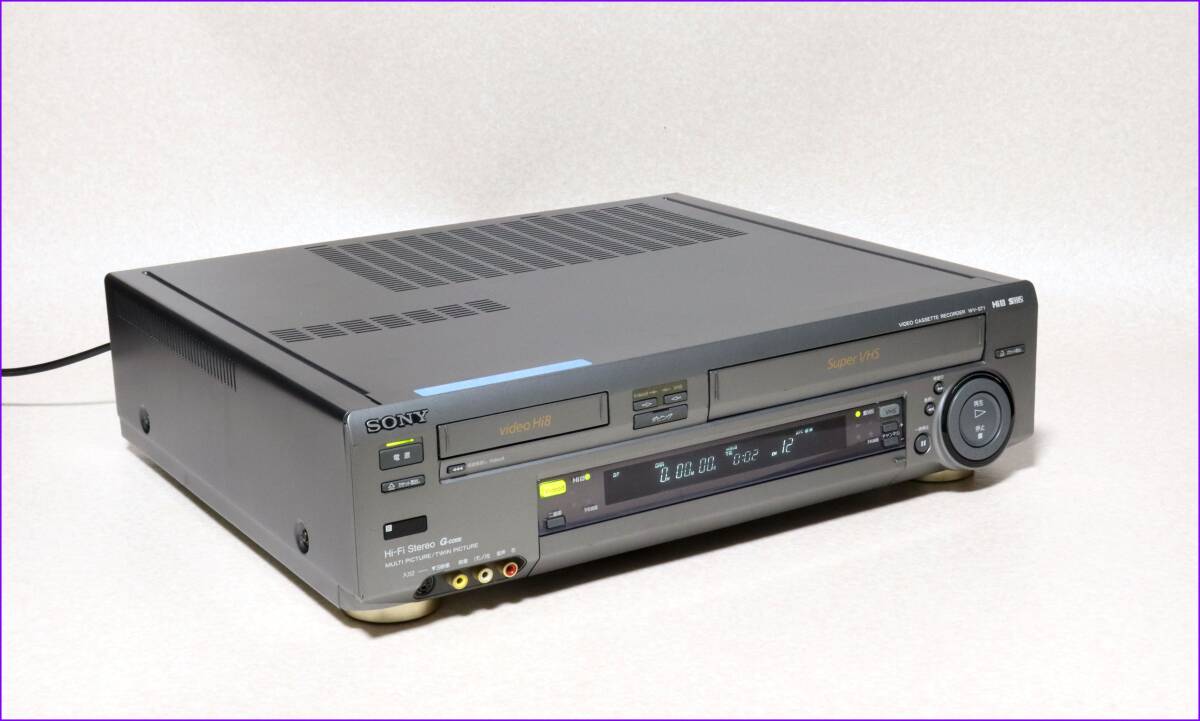 SONY Hi8/S-VHS Wデッキ 【 WV-ST1 】 CD版説保証付完動美品の画像4