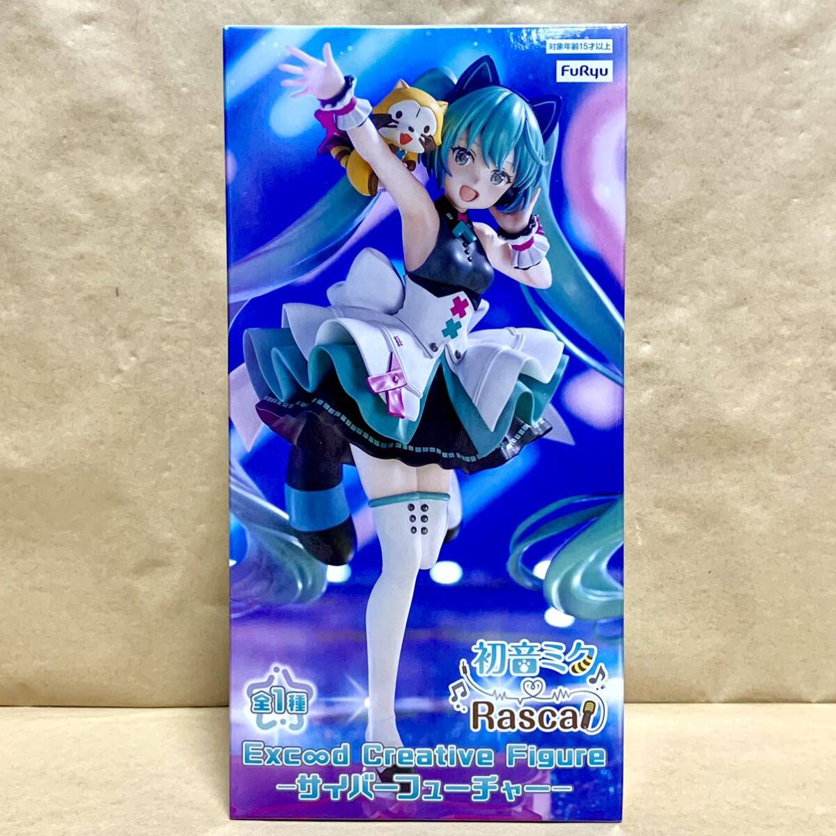 在庫3【新品未開封】初音ミク×ラスカル Exc∞d Creative Figure サイバーフューチャー フィギュア /HATSUNE MIKU FIGURE Rascal_画像2