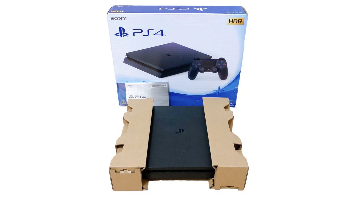 動作品 PS4 プレイステーション4 本体 cuh-2100 500GB ジェットブラック SONY ソニー PlayStation4 プレステ 箱付き cuh-2100A_画像1