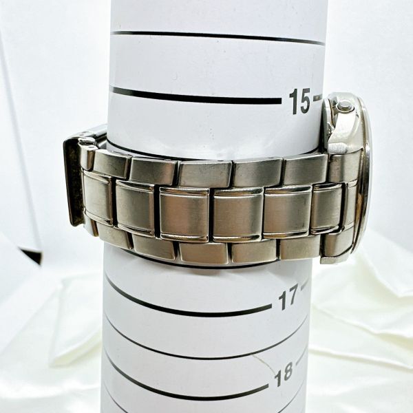 A2404-3-1 １円スタート 電波ソーラー　稼働品　CASIO　LINEAGE　カシオ　ラインエイジ　チタニウム　メンズ腕時計　シルバー_画像5