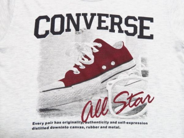 コンバース CONVERSE ★ all star プリント　グレー色 　Mサイズ　半袖　Tシャツ　※送料 185円（ 追跡番号付き ）_画像5