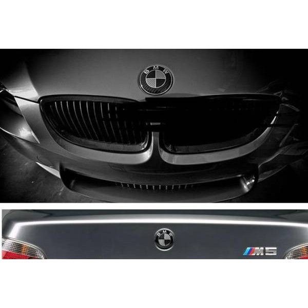  подлинный товар карбоновый чёрный серебряный BMW эмблема 73mm E46E60E65X3X5