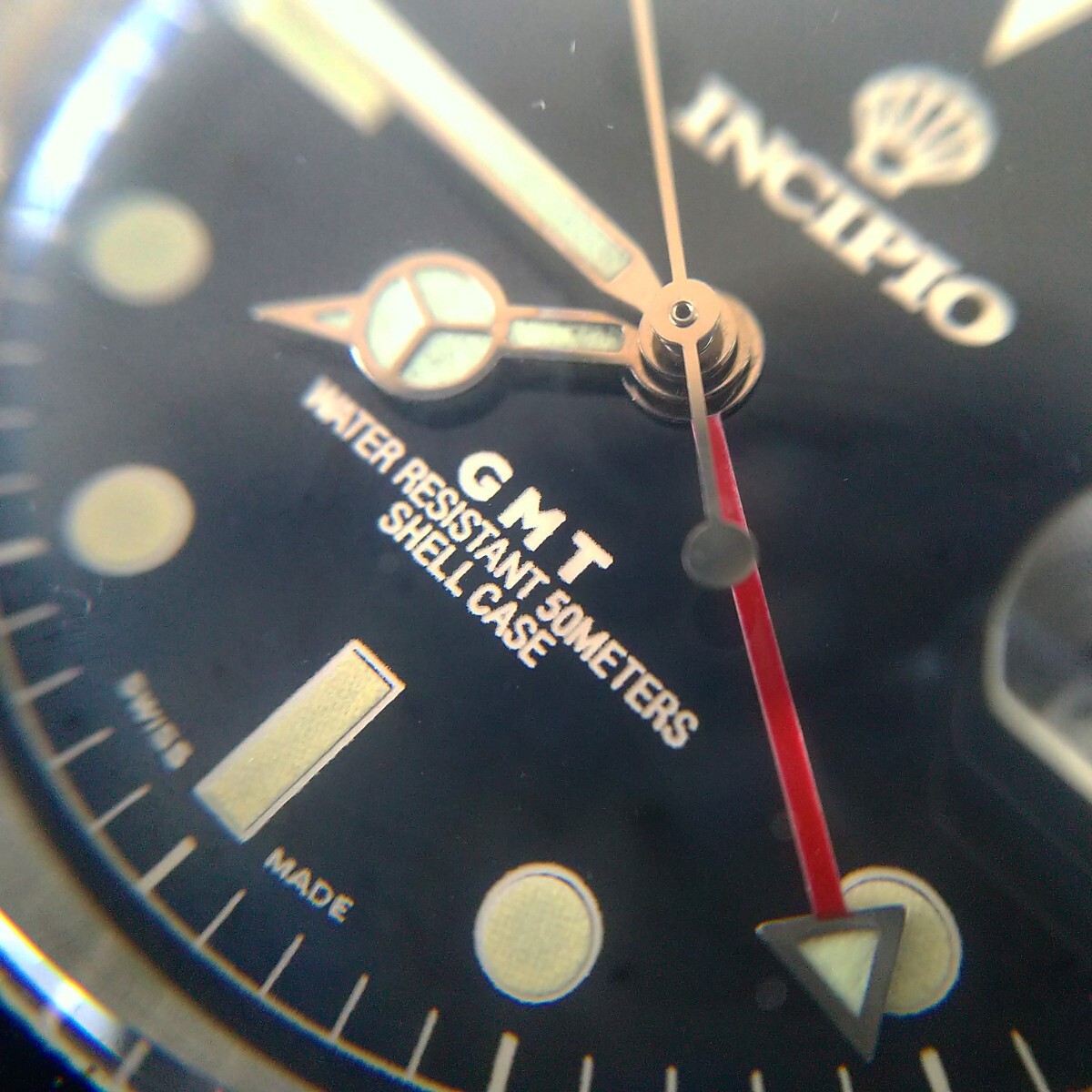 INCIPIO5 GMT　時計Begin400本限定 1997年モデル フルオリジナル インキピオ 稼働品 ETA2893‐2 手巻き/秒針停止機能付_画像1