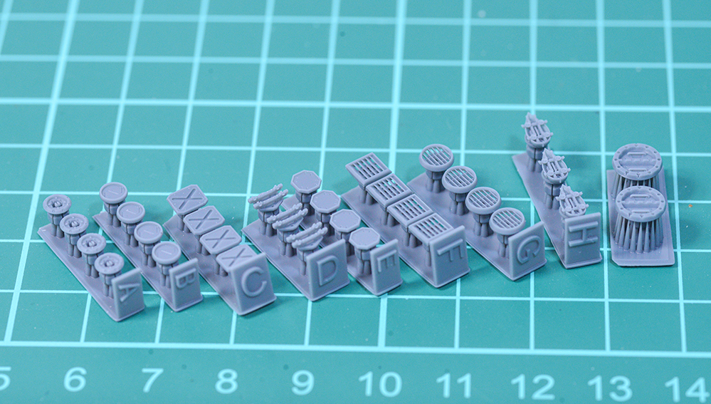 3mm穴用カバー(9種類セット)　3Dプリンター出力パーツ　汎用改造パーツ　ディティールアップ　1/144　ガンプラ、30MM等の改造に_画像1