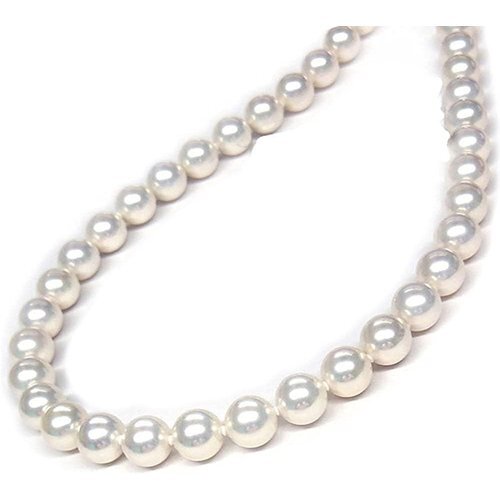 あなたと私の宝石箱 花珠貝パールネックレス/白8.0mm45cm ジュエリー<日本製> ギフトラッピング済み 226