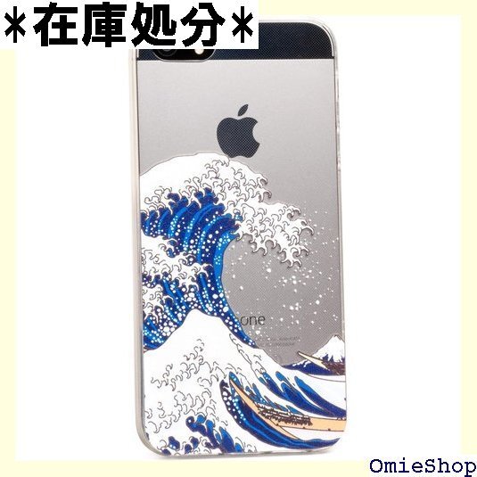 ZUKOU 葛飾 北斎 浮世絵 透明 スマホケース 和 第1世代 / iPhone 5s / iPhone 5 102_画像1