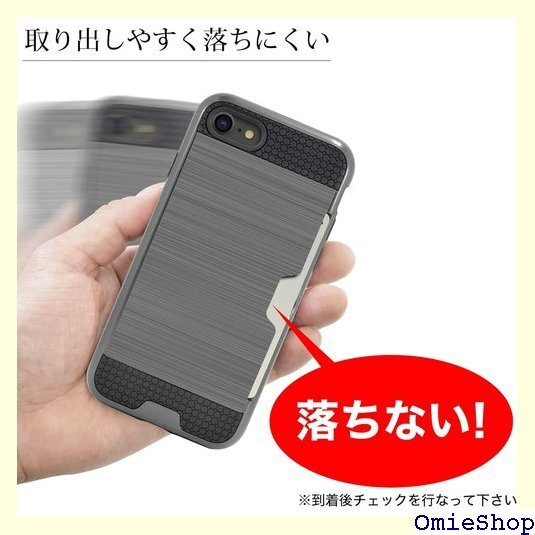 flora iPhone SE ケース カード収納 S ホン アイフォン カードホルダー付き 定期入れ ネイビー 1372_画像4