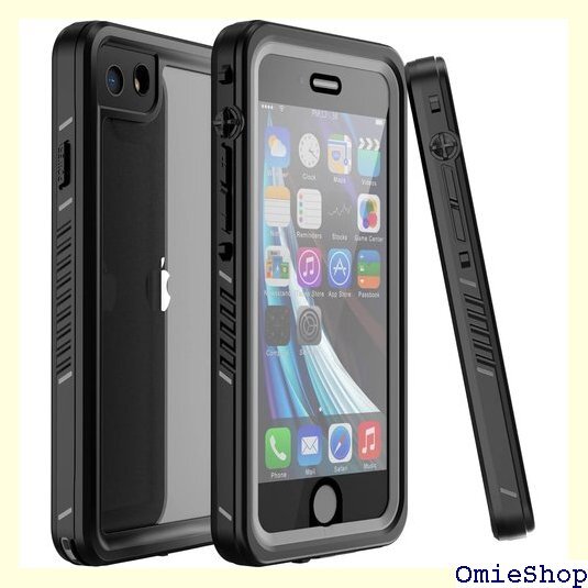 iPhone SE 防水ケース 第2世代 DINGXI Qi充電対応 超軽量 塵 キズ落下防止 高耐久ケース 471の画像7