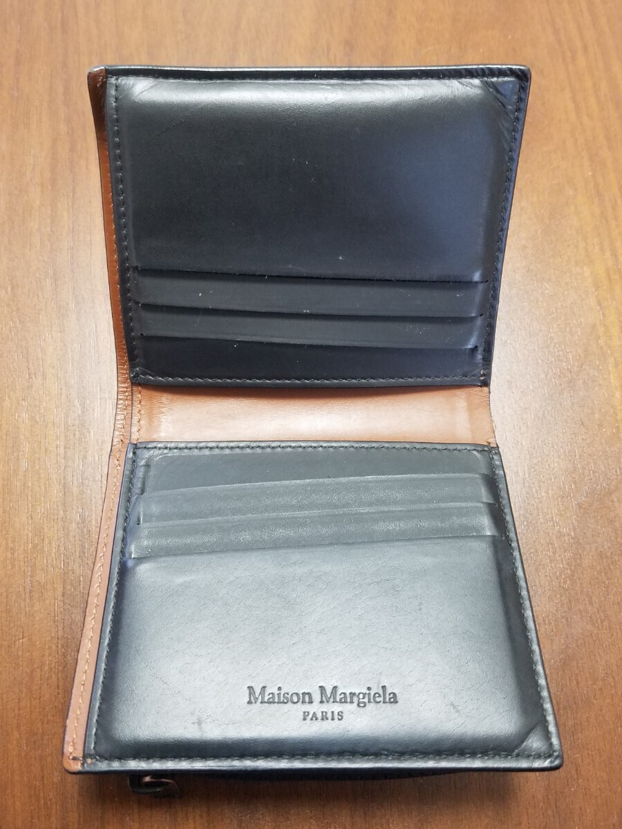 【１円スタート】美品 MAISON MARGIELA メゾン マルジェラ 折り財布 三つ折り財布 ブラウン ブラック イタリア製の画像4