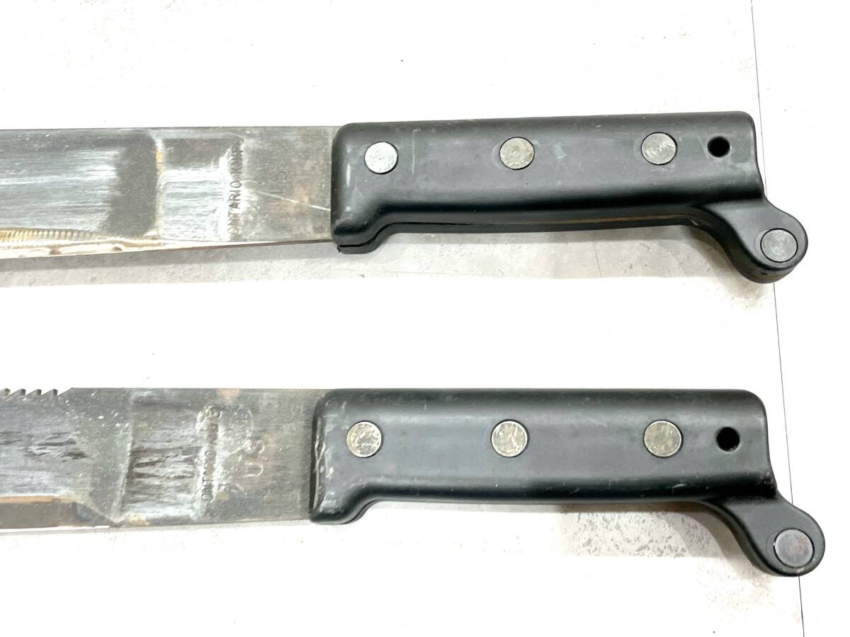 FS2014I ONTARIO KNIFE 1991 MACHETE オンタリオ マチェット 2本 ナイフ サバイバルナイフ アウトドア キャンプ 釣り など 現状品の画像8