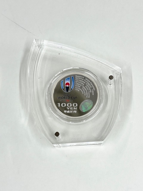 IYS67965H ラグビー ワールドカップ 2019 日本大会 記念 千円 銀貨幣 31.1ｇ プルーフ 貨幣 セット 箱 付き 硬貨 コイン 現状品の画像3