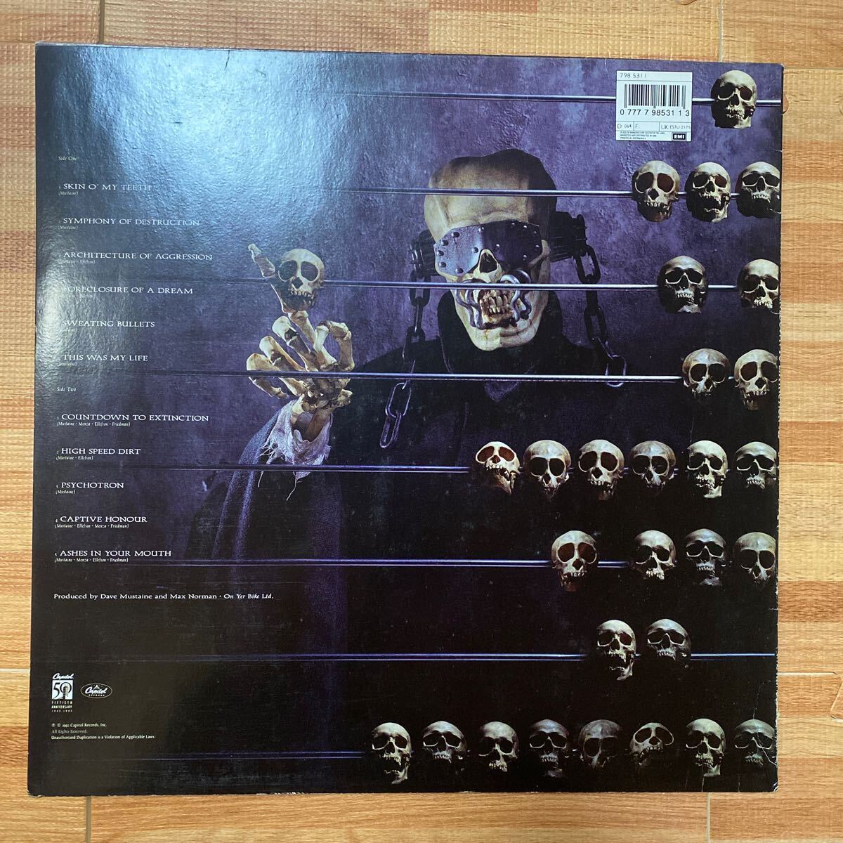 MEGADETH メガデス COUNTDOWN TO EXTINCTION LP レコード vinyl_画像3